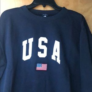 Navy John Galt USA sweatshirt